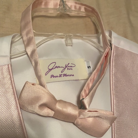 Pink and White vest and pink tie - size Small - worn once! 10/10 condition - Picture 2 of 4